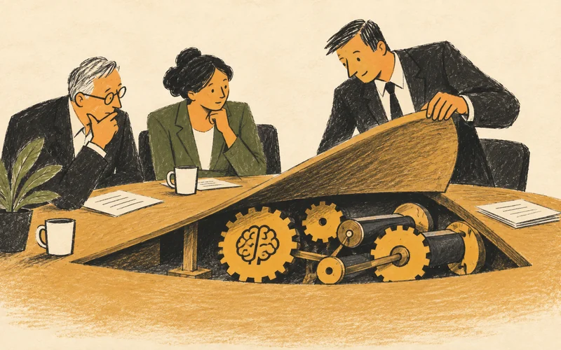 A trustee discovers the unseen mechanism already operating beneath everyday work.